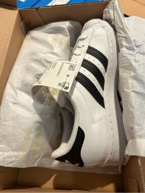 adidas White and Black Low-Top Sneakers